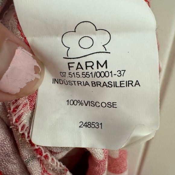 NWT Farm Rio Daisy Mini halter Dress cherry blossoms orient Size P - Picture 6 of 6